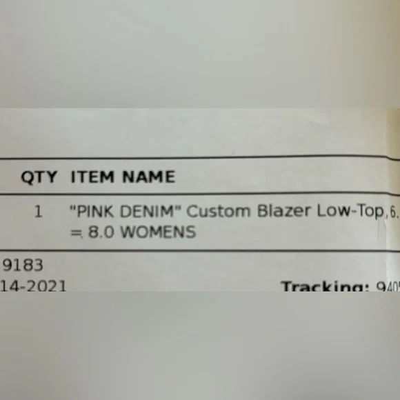 Not Geeks custom upcycled Nike x Louis Vuitton sneaker pink & white combo Size 8 - Picture 9 of 10